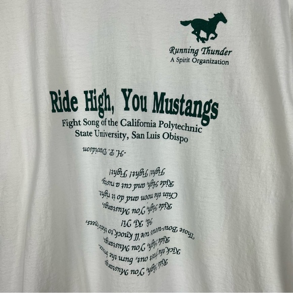 Vintage 1995 California Polytechnic State University T-Shirt XL - Picture 3 of 5